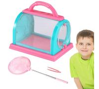 Worm Catcher, Butterfly Collecting Tool, 7.68x6.69x5.91 Inches Foldable Fly Catching Net, Lightweight Design, Outdoor Catching Tools for Kids Age 3-12, Hiking and Camping