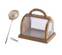 Worm Catcher, Butterfly Collecting Tool, PP, Foldable Fly Catcher, Lightweight Portable Design, Safe For Kids Age 3-12, Outdoor Hiking Garden Camping, 7.68x6.69x5.91 In, 1 Pack