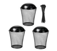 Worm Compost Bin Set of 3, In-Ground Metal Mesh Kitchen Waste Composter