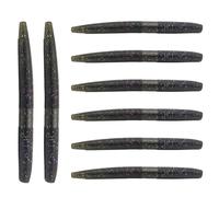Worm, esche da pesca morbide, esche simulate in gomma - 8 pezzi di esche da pesca persico, esca simulata, set di esche da pesca riutilizzabili vivide per acqua salata e acqua dolce