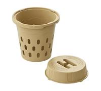 Worm Farm Composter -24x24x27.4cm Under Soil Fertilizer Production,in Ground Worm Composter Bin,for Backyard Park Raised Bed Vegetable Plot Nursery Farm Beginners Professionals Gardeners