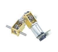 Worm gear 1218-N20 DC encoder single shaft geared electronic starter 3V6V12V gear low speed dual shaft electronic starter NWPNLXEA(Dual Axis,6V26RPM)