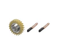 Worm Gear ruota dentata e 2 carboncini motore spazzole di carbone per robot da cucina 5KSM90, 5KSM45, 5KSM150, 5KSM156, 5KSM125, 5KSM175, 5KSM175