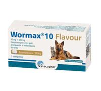 Wormax 10 Flavour vermicida in compresse Ecuphar 3 Compresse - 1° ORDINE? scegli lo sconto BZR5 / BZR20 + 200 punti fedeltà