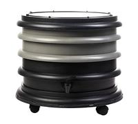 WORMbox | Vermicompostaggio 2 Vassoi Grigio | 32 Litri | Compost di Rifiuti Organici Compostiera Vermifuga Lombricompostiera | Lombrichi producono l'humus lombrico