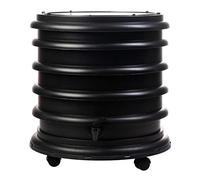 WORMbox | Vermicompostaggio 3 Vassoi Nero | 48 Litri | Compost di Rifiuti Organici Compostiera Vermifuga Lombricompostiera | Lombrichi producono l'humus lombrico