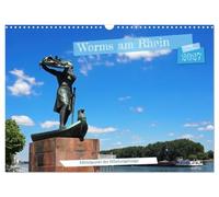 Worms am Rhein Mittelpunkt der Nibelungensage (Wandkalender 2027 DIN A3 quer), CALVENDO Monatskalender: Zwei Große Themen bestimmen die Stadt Worms am Rhein - Luther und die Nibelungensage.