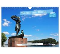 Worms am Rhein Mittelpunkt der Nibelungensage (Wandkalender 2027 DIN A4 quer), CALVENDO Monatskalender: Zwei Große Themen bestimmen die Stadt Worms am Rhein - Luther und die Nibelungensage.