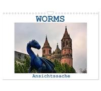 Worms - Ansichtssache (Wandkalender 2026 DIN A4 quer), CALVENDO Monatskalender: Spaziergang durch die Lutherstadt Worms