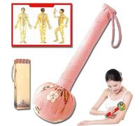 Wormwood Massage Hammer,Long Handle Mugwort Meridian Massage Hammer,26/31 cm,with Natural Plant Ingredients,Ideal for Back Pain Relief,It is your Best Choice to Visit the Elderly (Pink,26cm)