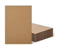 Worown 20 Pezzi Cartone Ondulato, Pannelli di Cartone Ondulato A4, 3mm Fogli di Cartone Ondulato per Pittura, Modellazione, Artigianato e Lavori Manuali