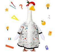Worparsen Costume da oca da portico per il rientro a scuola, con statua d'oca da 38,1 cm o 58,4 cm, decorazione da giardino (A)