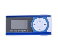 Worparsen Mini lettore musicale MP3 clip schermo LCD supporto USB 16GB micro SD card portatile lettore multimediale musicale digitale blu