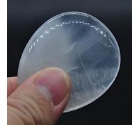 Worry Stone Massaggio con il pollice Pietre preziose naturali Cristalli Strumento Wicca Spirituale decorazione della stanza (Color : Clear Quartz, Size : 48 * 40 * 9 mm)