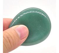 Worry Stone Massaggio con il pollice Pietre preziose naturali Cristalli Strumento Wicca Spirituale decorazione della stanza (Color : Green Aventurine, Size : 48 * 40 * 9 mm)