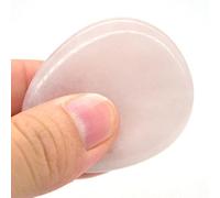 Worry Stone Massaggio con il pollice Pietre preziose naturali Cristalli Strumento Wicca Spirituale decorazione della stanza (Color : Rose Quartz, Size : 48 * 40 * 9 mm)