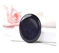Worry Stone Natural Gemstone Stone Thumb Massage Wicca Ornamenti for la terapia spirituale Crystal Specimen (Color : Blue Sandstone, Size : 45x35mm)