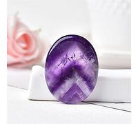 Worry Stone Natural Gemstone Stone Thumb Massage Wicca Ornamenti for la terapia spirituale Crystal Specimen (Color : Amethyst, Size : 45x35mm)