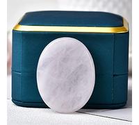 Worry Stone Natural Gemstone Stone Thumb Massage Wicca Ornamenti for la terapia spirituale Crystal Specimen (Color : Rose Quartz, Size : 45x35mm)