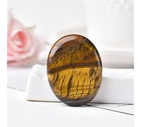 Worry Stone Natural Gemstone Stone Thumb Massage Wicca Ornamenti for la terapia spirituale Crystal Specimen (Color : Tigers Eye, Size : 45x35mm)