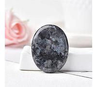 Worry Stone Natural Gemstone Stone Thumb Massage Wicca Ornamenti for la terapia spirituale Crystal Specimen (Color : Gray Labradorite, Size : 45x35mm)