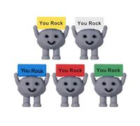 Worry Stones For Kids,5 Pieces Positive Sensory Stones | Collectible Figurines, Novelty & Gag Toys For Girls Boys Kids Adults Family Friends Coworkers Birthday