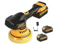 Worshow Lucidatrice Auto con 2 x 3000mAh Batterie, Lucidatrice Orbitale da 21V con 14 Accessori, Kit di Lucidatura per Auto con 6 Velocità Variabili (1000-6000 RPM) per Auto/Pelle/Legno/Vetro