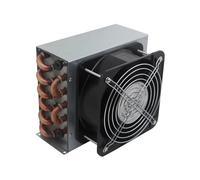 Wort Chiller, Scambiatore Di Calore A Tubi For Raffreddamento Fisico, Serpentina Del Condensatore, Frigorifero, Scambiatore Di Calore Ad Alette In Alluminio, Piccolo Con Guscio In Rame(2x5x120-120mm)