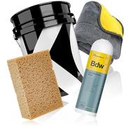 wortek Set per la pulizia della barca, in cucina, chimica, barca, per la pulizia della barca, 1 l, spugna di lavaggio e panno asciutto