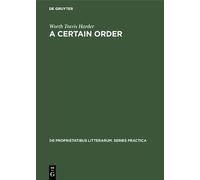 Worth Travis Harder A certain order (Copertina rigida)