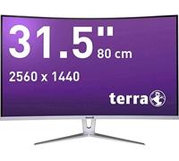 Wortmann AG TERRA LCD/LED 3280W LED display 80 cm (31.5") Wide Quad HD Curvo Argento, Bianco