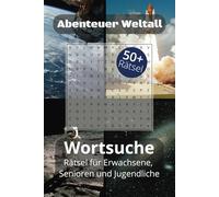 Wortsuche Abenteuer Weltall: Wortsuche mit leicht zu lesenden Rätseln über das Weltall, Planeten, Galaxien und mehr | 15,24 x 22,86 cm | 110 Seiten | ... für Urlaub, Reisen und entspannte Abende