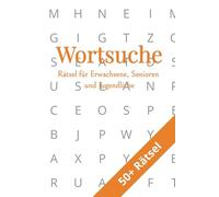 Wortsuche Für Erwachsene, Senioren und Jugendliche: Spannende Wortsuche mit leicht zu lesenden Rätseln | 15,24 x 22,86 cm | 110 Seiten | 50+ Rätsel ... für Urlaub, Reisen und entspannte Abende