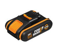 WORX 18V (20V Max) 2.0Ah Batteria WA3551 con Display, PowerShare per Tutti i Dispositivi WORX - Batteria di Riserva Batteria Ricaricabile ad Alte Prestazioni