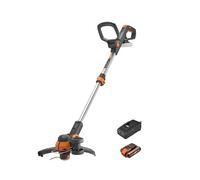 WORX 18V (20V MAX) Tagliabordi Elettrico a Batteria, Decespugliatore e Tagliabordi 2 in 1 con Filo di Taglio, Diametro di Taglio 30 cm, Velocità Variabile, 1 Batteria, WG163E.2