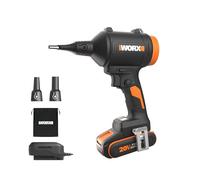 WORX 20V soffiatore di polvere con motore senza spazzole, spolveratore elettrico per la pulizia, gonfiatore per materassi, soffiatore ad aria compressa WX099 batteria e caricabatterie inclusi
