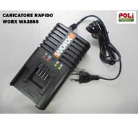 WORX CARICABATTERIE CARICATORE RAPIDO WA3880 PER LE BATTERIE DA 20V WORX