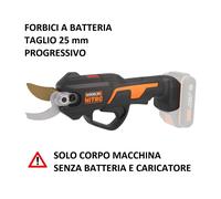 WORX FORBICE FORBICI WG330E.9 A BATTERIA SOLO CORPO MACCHINA