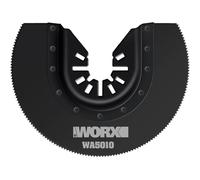 WORX WA5010 - Lama semi circolare diam. 80mm, per taglio Legno, gesso, plastica, PVC, metalli non ferrosi per Multifunzione Sonicrafter WX678/679/680/681/693, Nero
