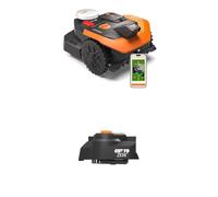 Worx Landroid Vision Cloud WR305E 2WD Robot Tagliaerba con Cut-to-Zero, Senza Filo Perimetrale per 500 m², (Evitamento Ostacoli AI, Navigazione VSLAM + RTK Cloud, Mappatura Automatica)