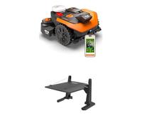 Worx Landroid Vision Cloud WR308E 2WD Robot Tagliaerba con Garage, Senza Filo Perimetrale per 800 m², (Evitamento Ostacoli AI, Navigazione VSLAM + RTK Cloud, Mappatura Automatica, Controllo App)