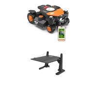 Worx Landroid Vision Cloud WR344E 4WD Robot Tagliaerba con Garage, Senza Filo Perimetrale per 4000 m², (Evitamento Ostacoli AI, Navigazione VSLAM + RTK Cloud, Pendenza 84%, Mappatura Automatica)