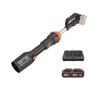 WORX Nitro Soffiatore a batteria 40 V max (2 x 20 V) Motore brushless WG585E Include 2 Batterie da 4 Ah e Caricatore Doppio