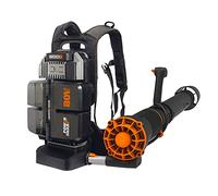 WORX Nitro WG572E - Soffiatore per foglie da 80 V (4 x 20 V/4000 mAh) con zaino a batteria e unità di ricarica Basecamp