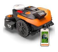 Worx Vision Cloud WR308E Robot rasaerba, senza filo perimetrale, 800 m² (evitamento ostacoli AI, navigazione cloud VSLAM + RTK, mappatura automatica, controllo tramite App, taglio Cut-to-Zero)