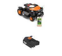 Worx Vision Cloud WR342E 4WD robot rasaerb Cut-to-Zero, 2000 m² | Pendenze fino all’84%, VSLAM + RTK Cloud + IA, mappatura automatica, RadioLink, senza antenna RTK né filo perimetrale