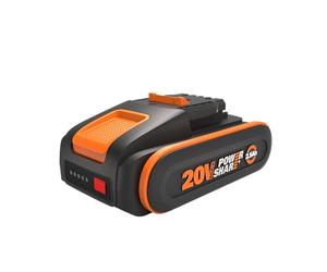WORX WA3640 - Batteria originale PowerShare da 20 V, 2500 mAh, agli ioni di litio, ricaricabile, compatta con maggiore sicurezza e durata prolungata, con indicatore di carica LED, compatibile con