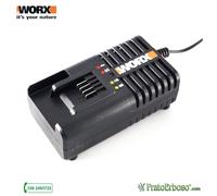 WORX CARICABATTERIE CARICATORE RAPIDO WA3880 PER TUTTE LE BATTERIE DA 16V e 20V