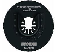 WORX WA5008 Lama circolare diam. 80mm, per taglio Legno, plastica, PVC, metalli non ferrosi per Multifunzione Sonicrafter WX678/679/680/681/693