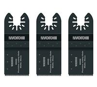 WORX WA5016.3 - Set 3 lame, larghezza: 35 mm per tagli di precisione su Legno, PVC, per Multifunzione Sonicrafter WX678/679/680/681/693